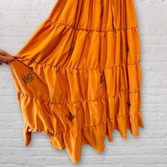 XL Taylor Swift Willow Eras Tour Peasant / Renaissance Maxi Dress / Costume - Picture 3 of 9